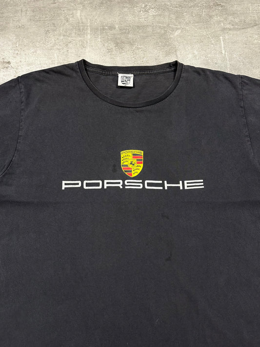 2000S “PORSCHE” BIG LOGO DISTRESSED TEE