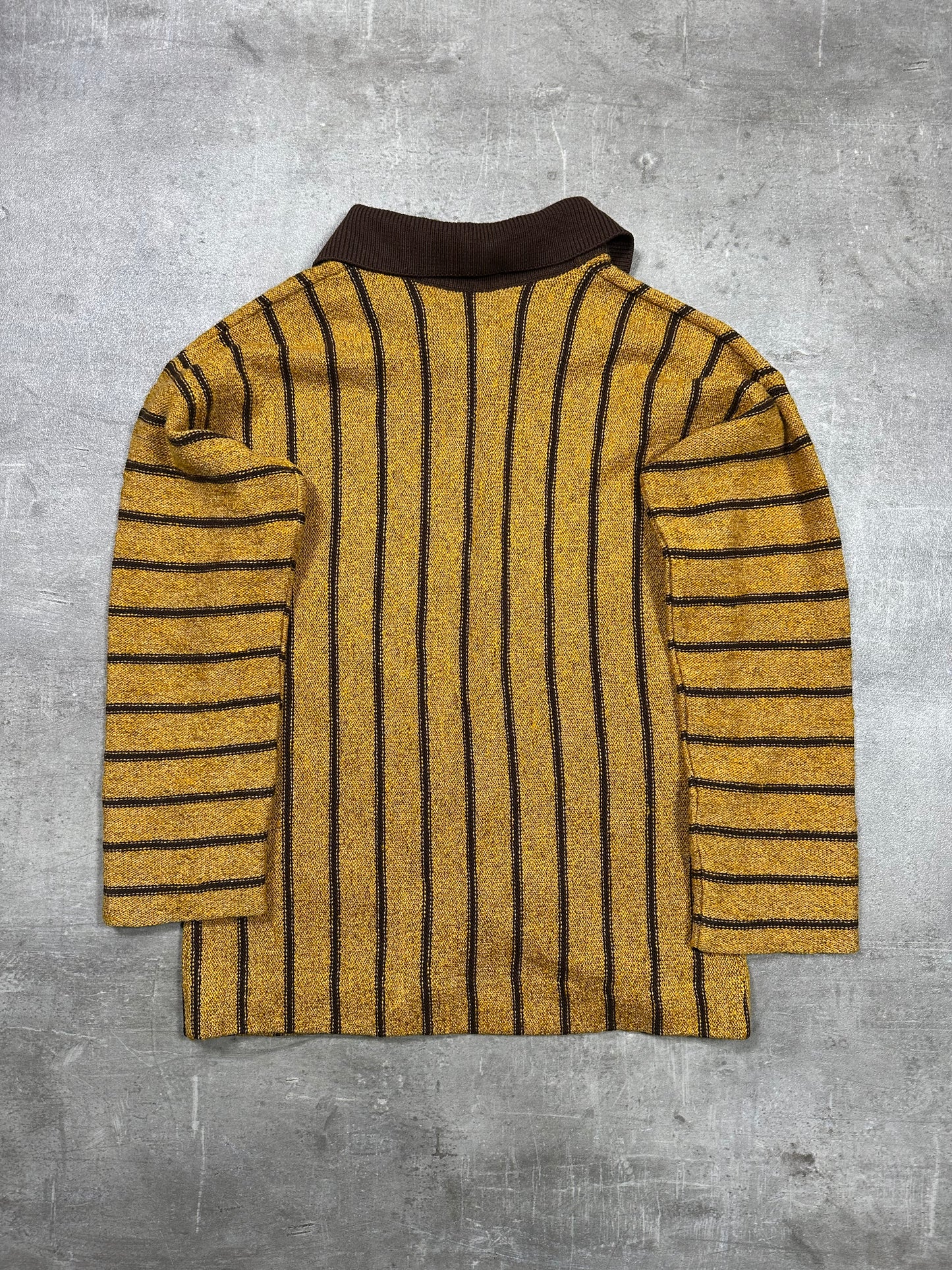 2000s YELLOW WOOL CARDIGAN