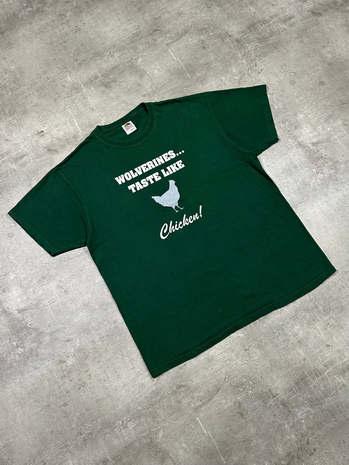 2000s "WOLVERINES" FUNNY TEE