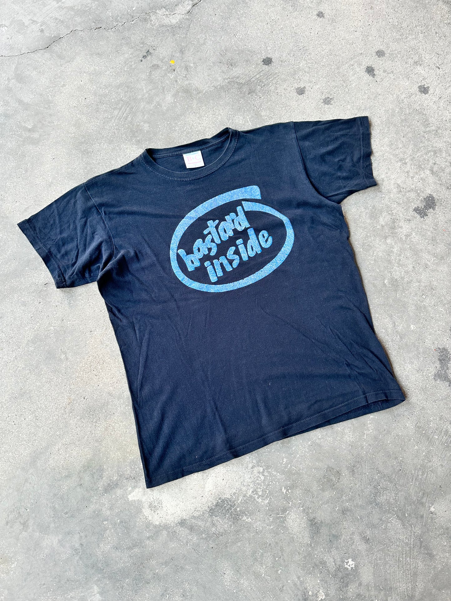 00s BASTARD INSIDE" FUNNY GRAPHIC TEE