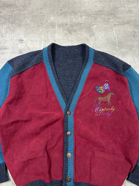 1990s KENTUCKY DERBY WOOL CARDIGAN