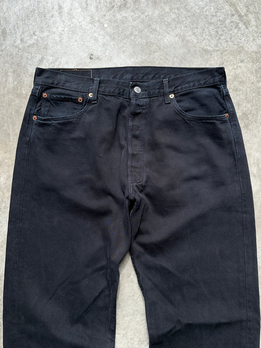 LEVIS 501 BLACK DENIM 36/36