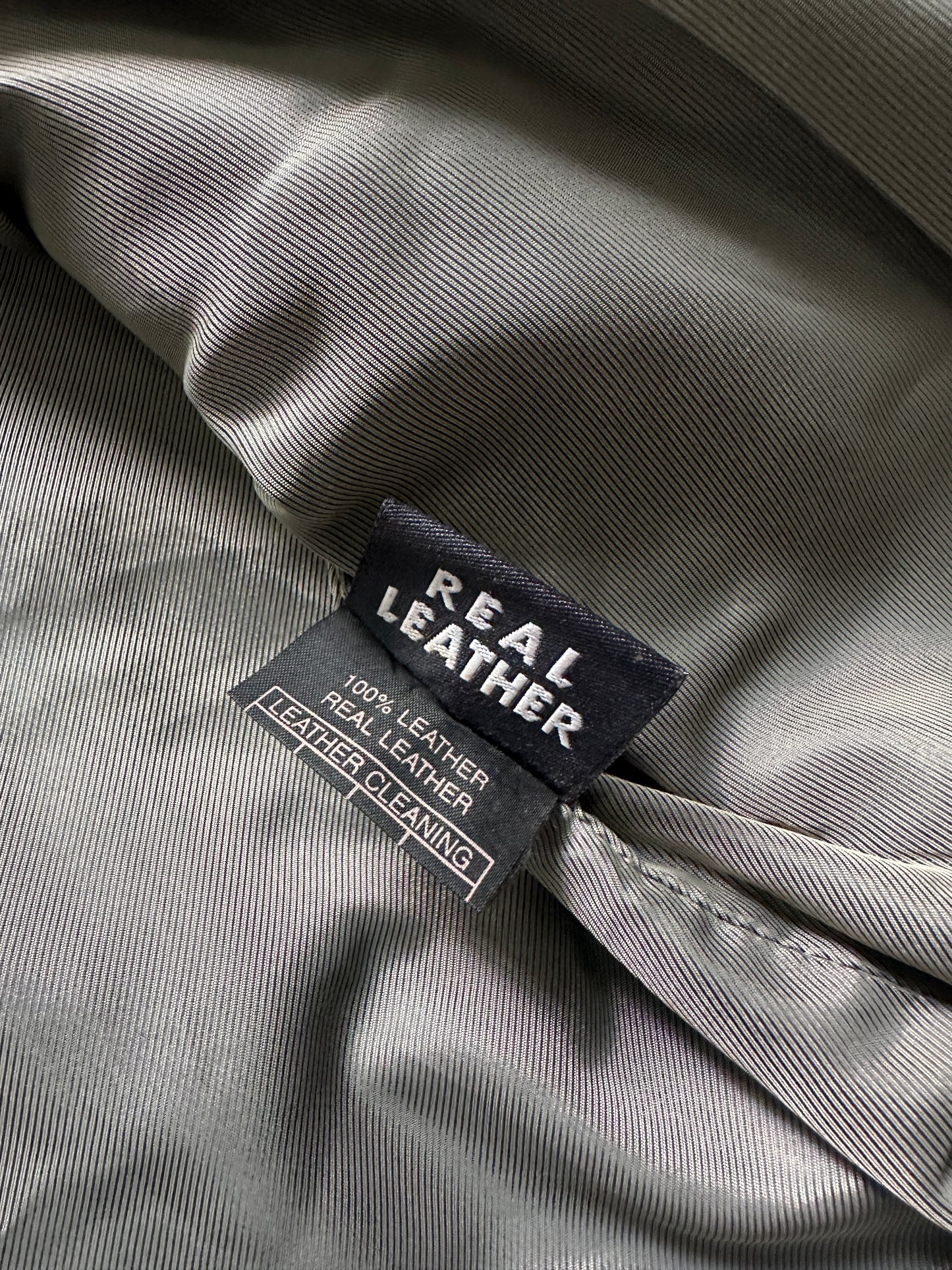 2000's STITCH LEATHER JACKET