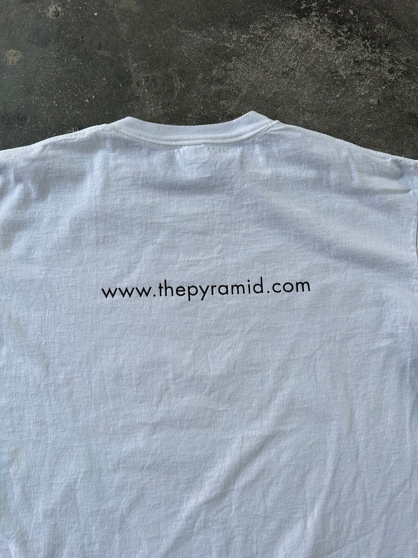 EARLY 2000s "THE PYRAMID" ILLUMINATI PROMO TEE