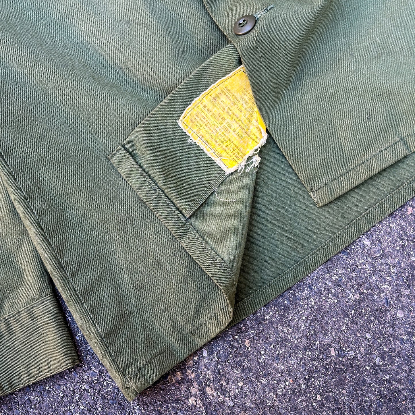 1987's U.S. ARMY OG 507 UTILITY SHIRT
