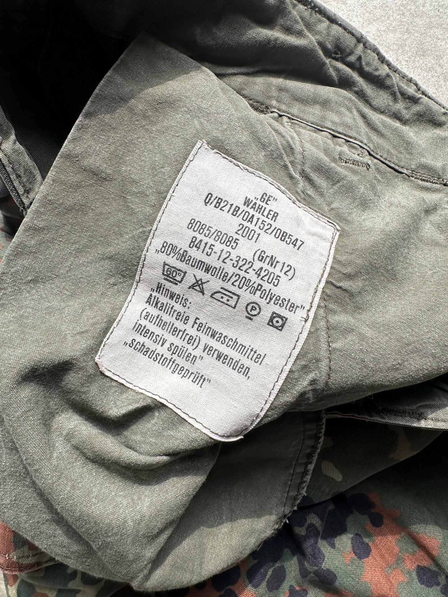 2001s GERMAN ARMY CAMO SHORTS