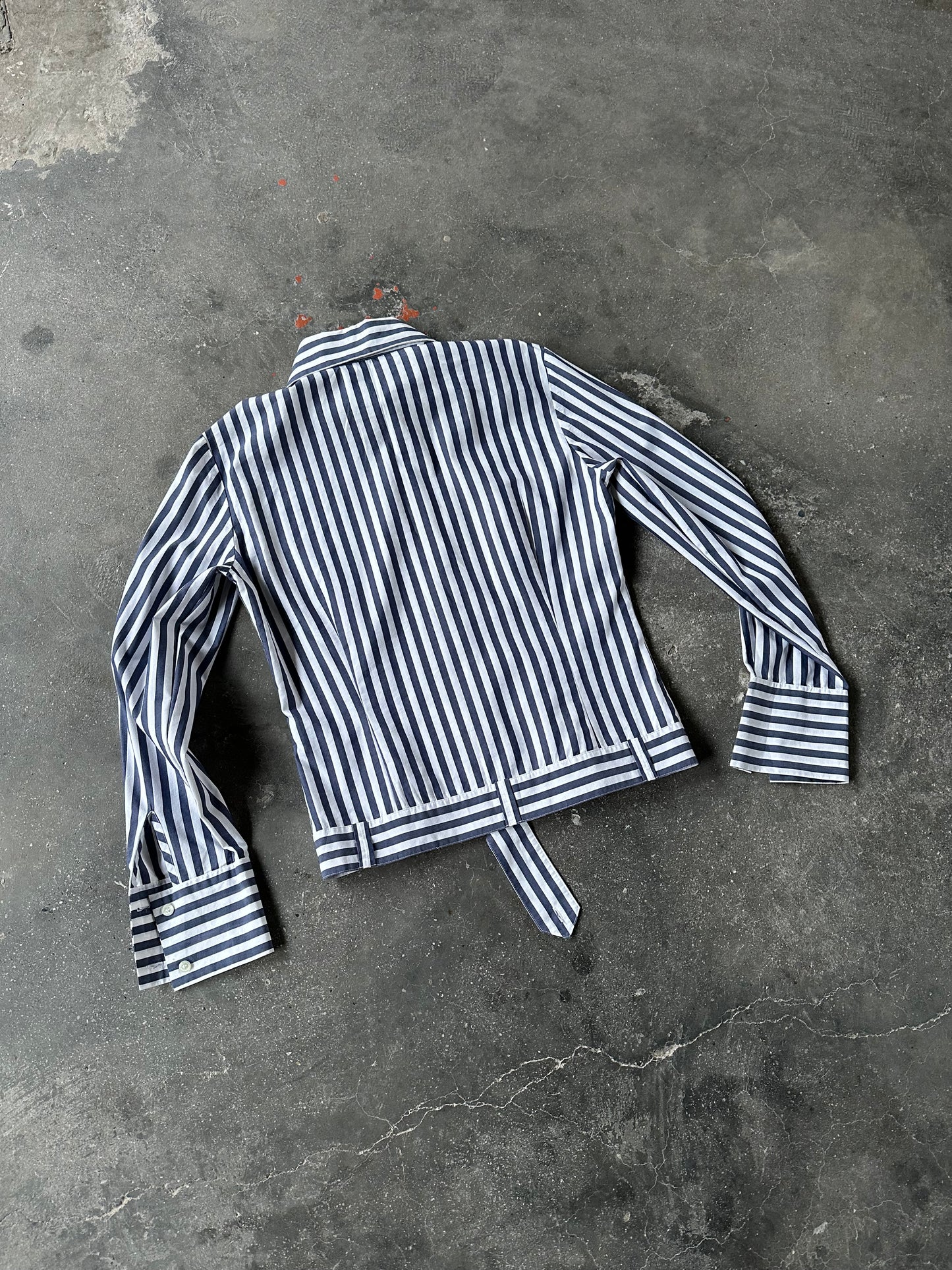 WOMAN STRIPES CROP SHIRTS