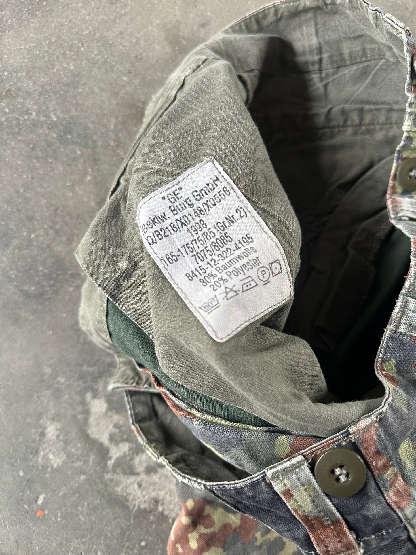 1998 GERMAN ARMY PANTS (FLECKTARN CAMO)