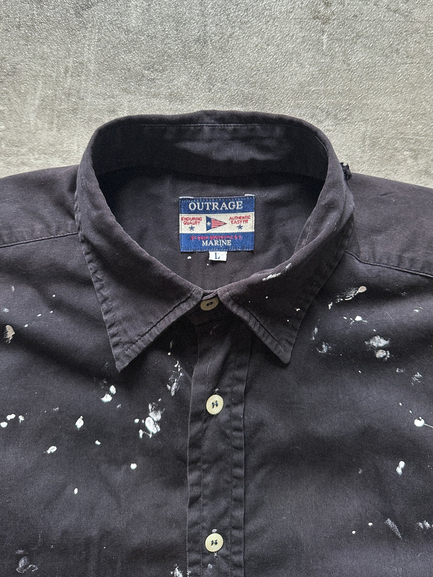 MARINE SLEVELESS CROP SHIRT