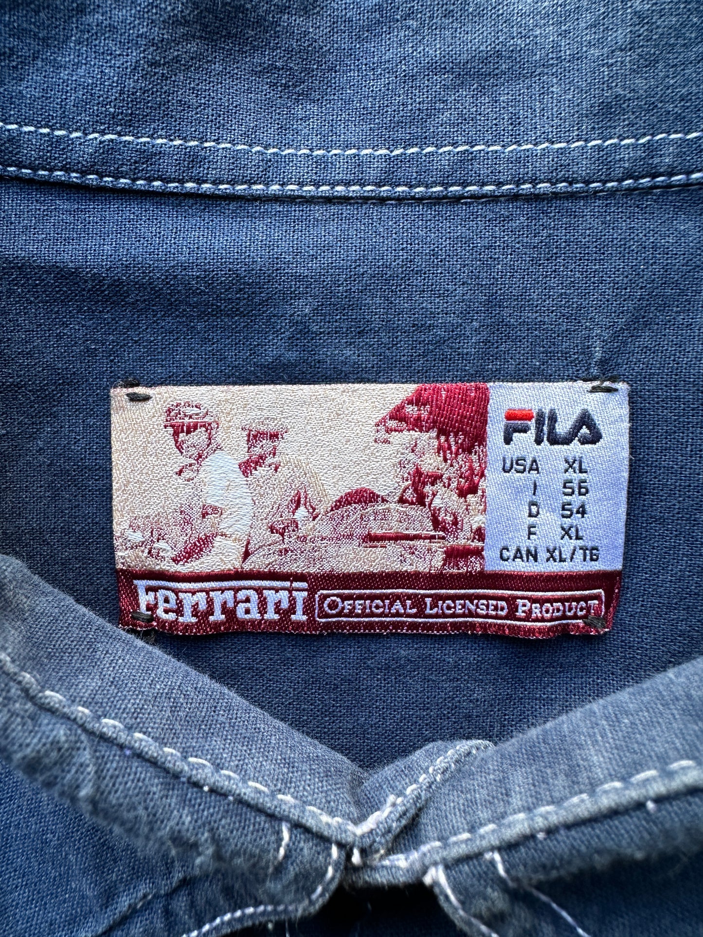 2003'S FERRARI X FILA NAVY SHIRT