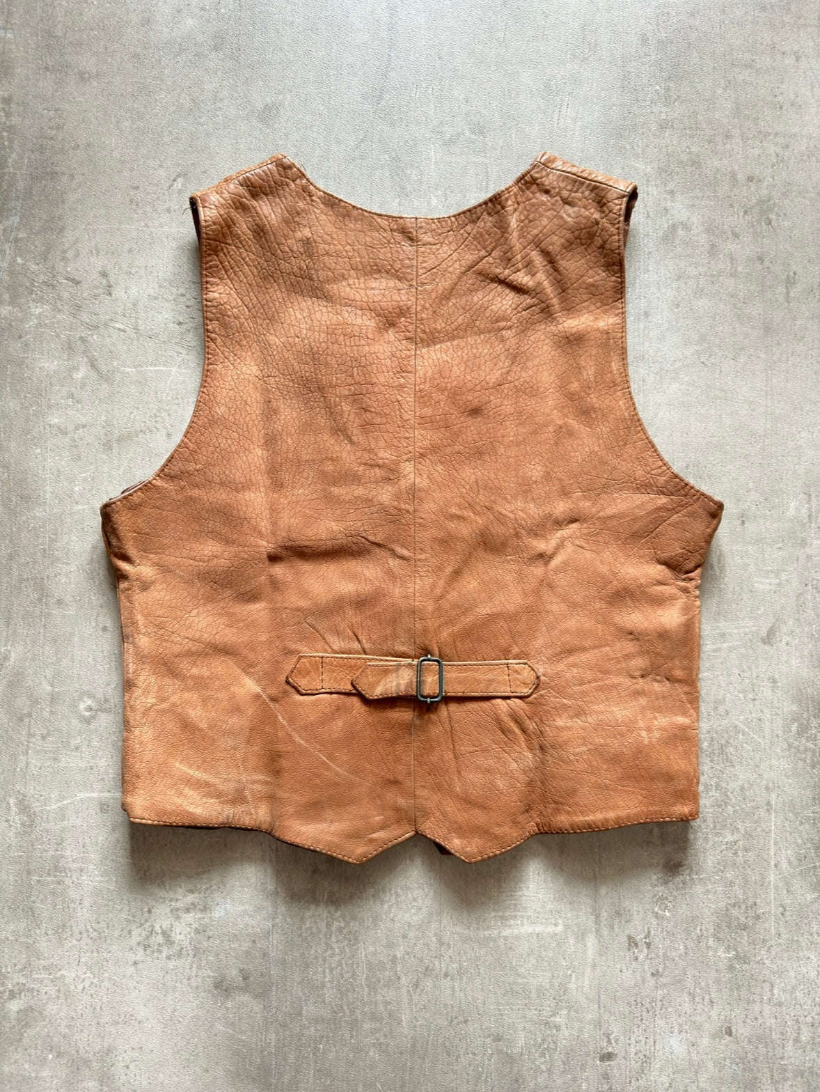 1990's BROWN LEATHER VEST