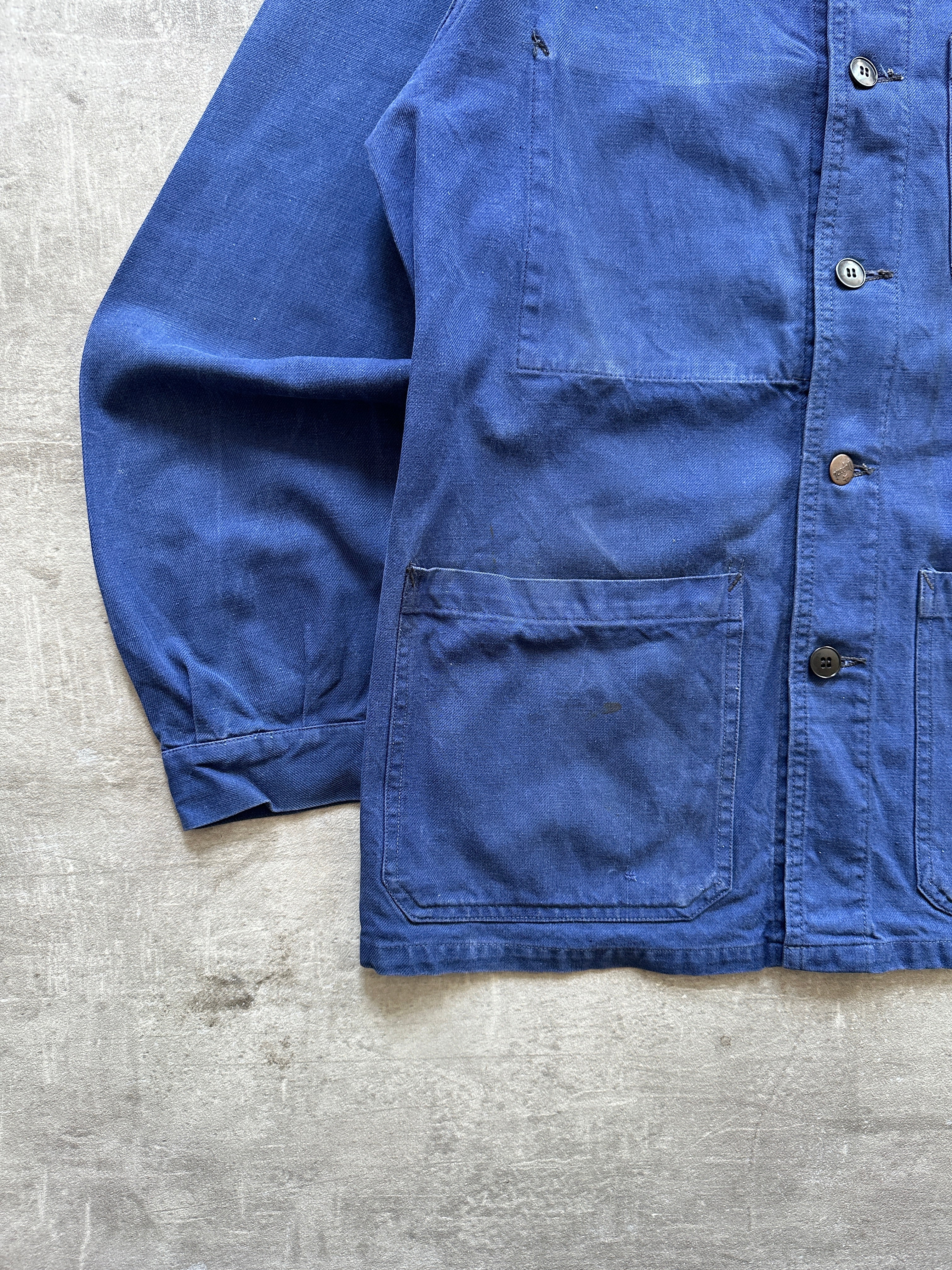 1950's BLEU FRENCH WORK JACKET | 4C Global – 4C GLOBAL