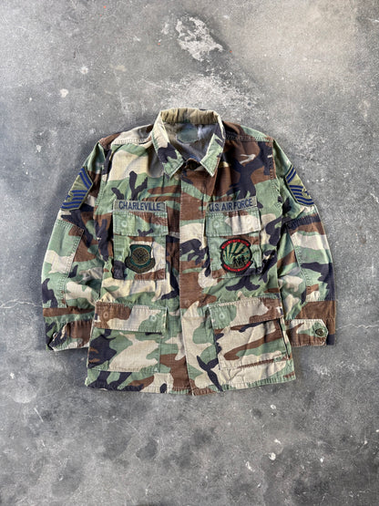 90's U.S. AIR FORCE BDU WOODLAND SHIRT