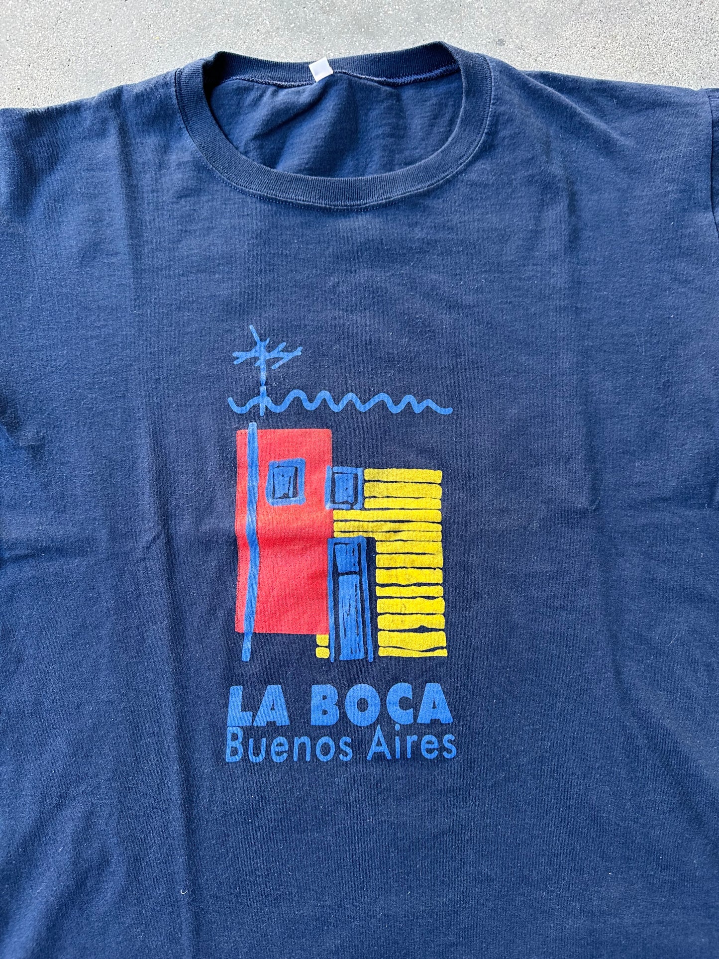2000s LA BOCA BURNOS AIRES SOUVENIR TEE