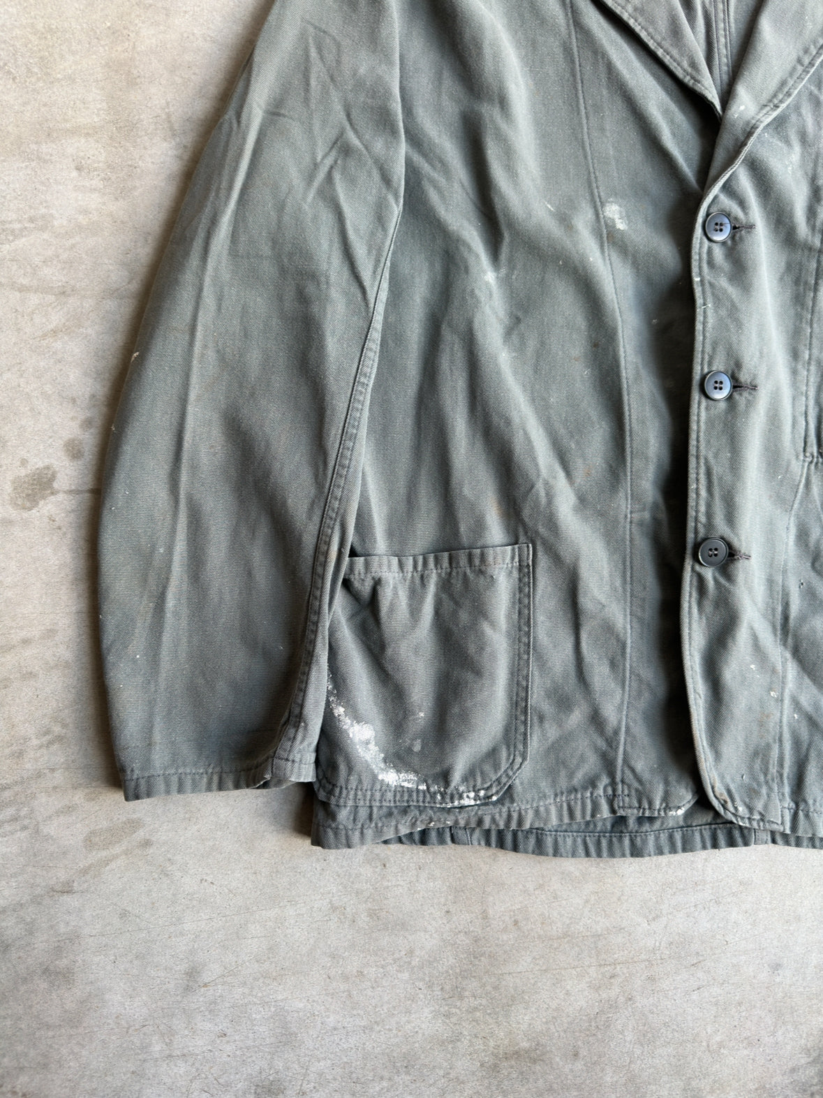 1980s GREY BELGIAN WORK SHIRT