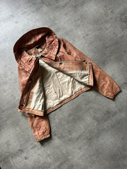 2000's "VERA" FADED LEATHER JACKET