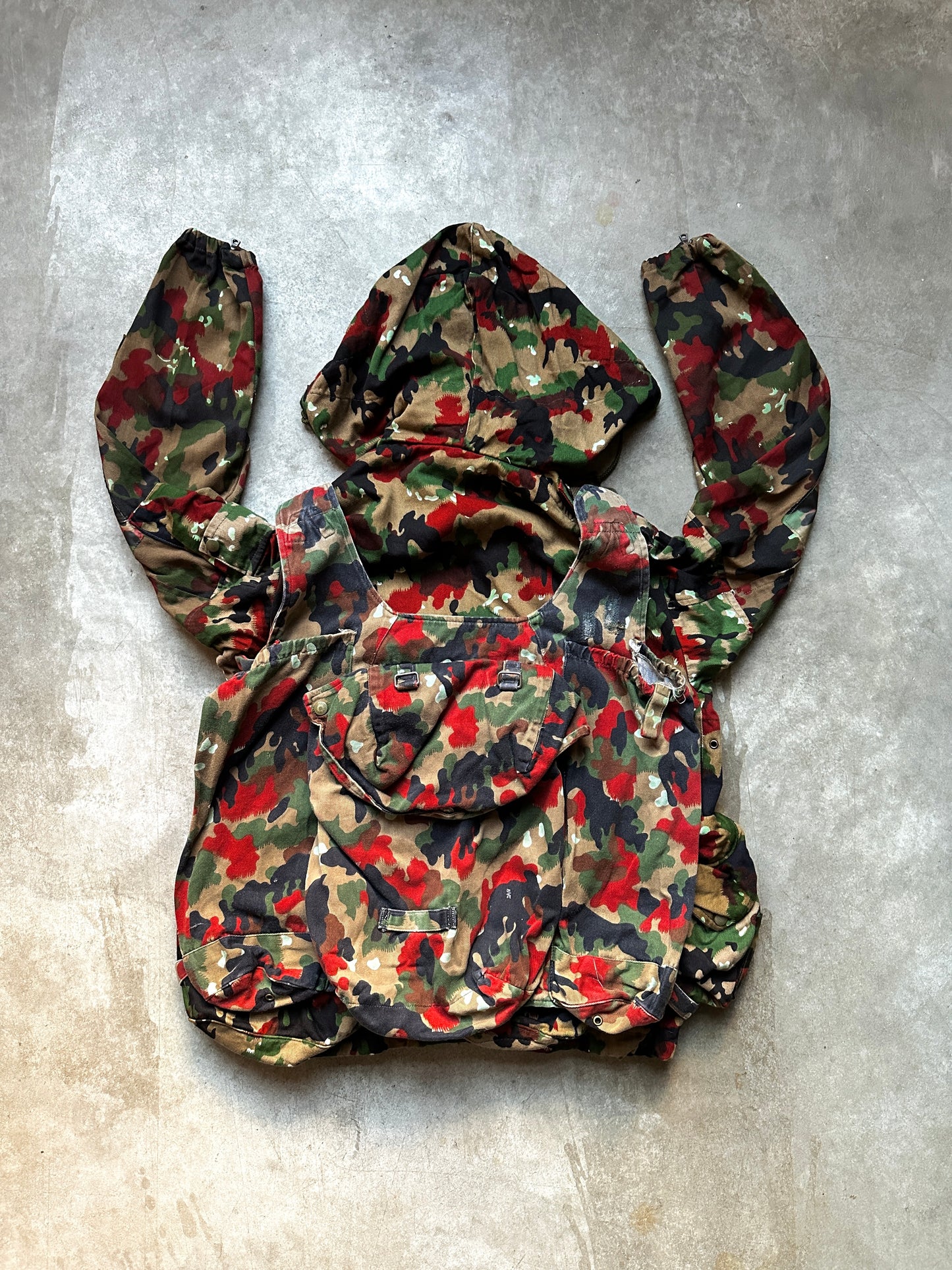 1980's M70 SWISS ARMY "ALPENFLAGE CAMO" JACKET