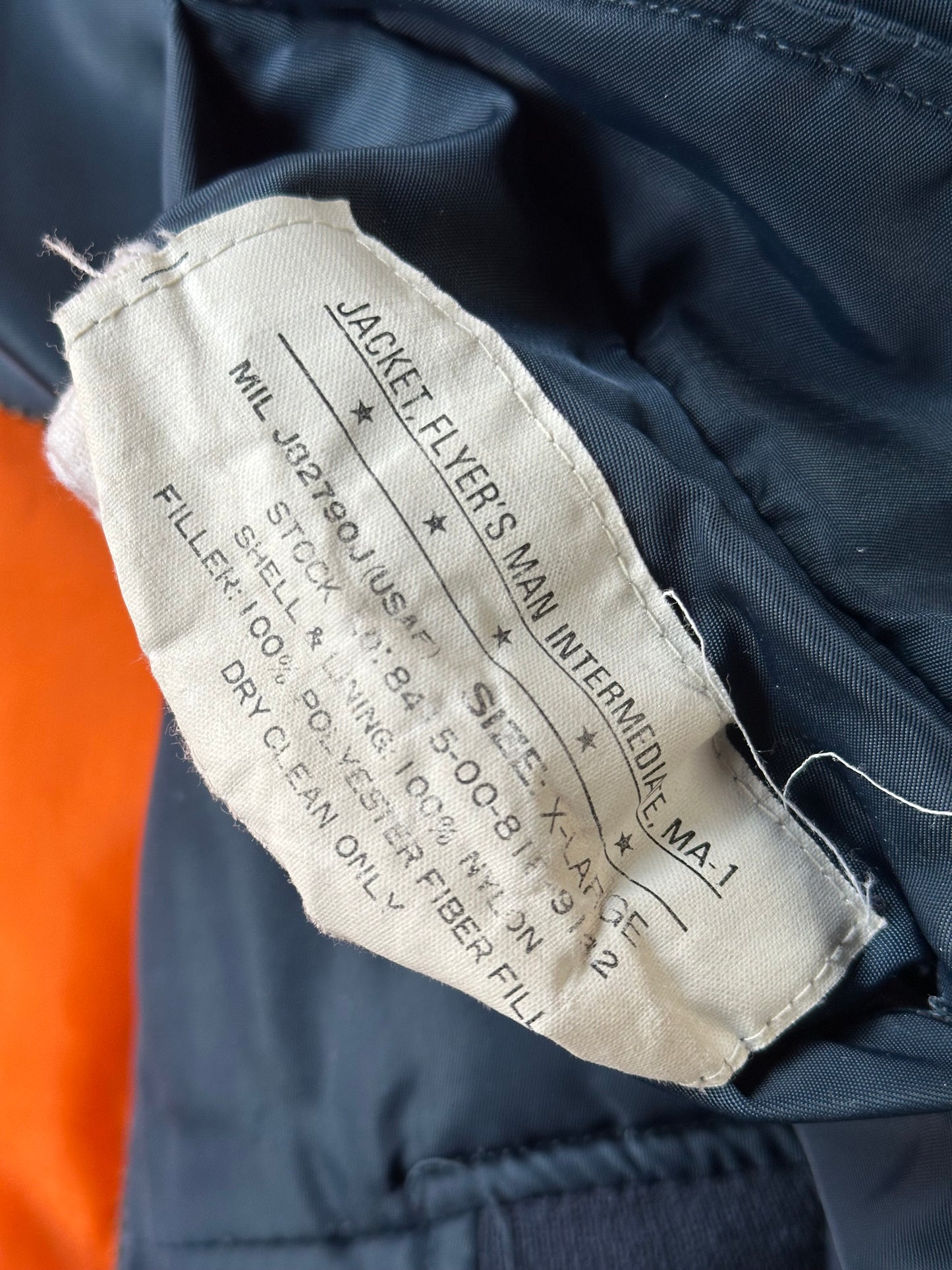80s MA-1 FLIGHT BOMBER JACKET (IDEAL ZIP)