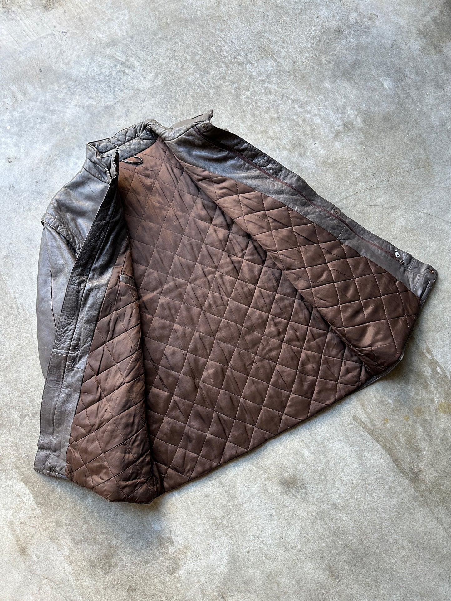 2000's MOTORCYCLE TYPE LEATHER JACKET