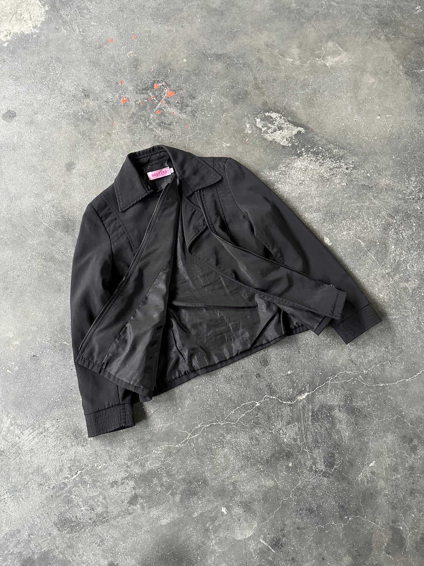 Y2K BIKER CROP FIT JACKET