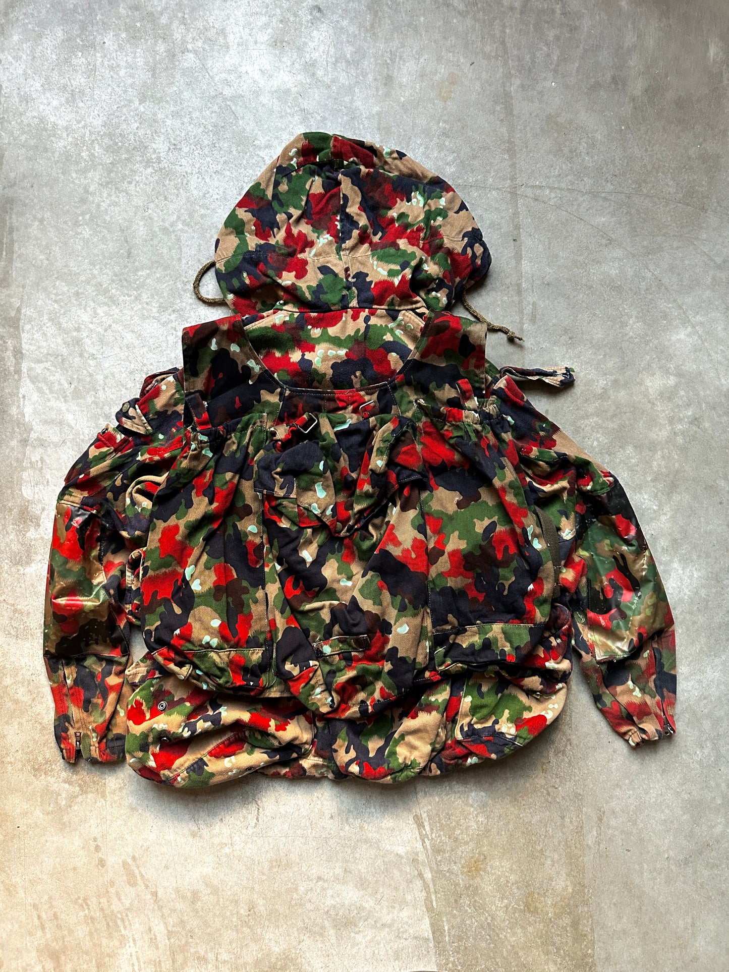 1980's M70 SWISS ARMY "ALPENFLAGE CAMO" JACKET