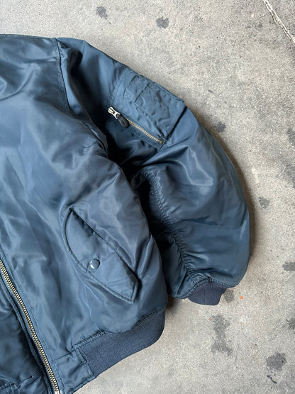 80s MA-1 FLIGHT BOMBER JACKET (IDEAL ZIP)