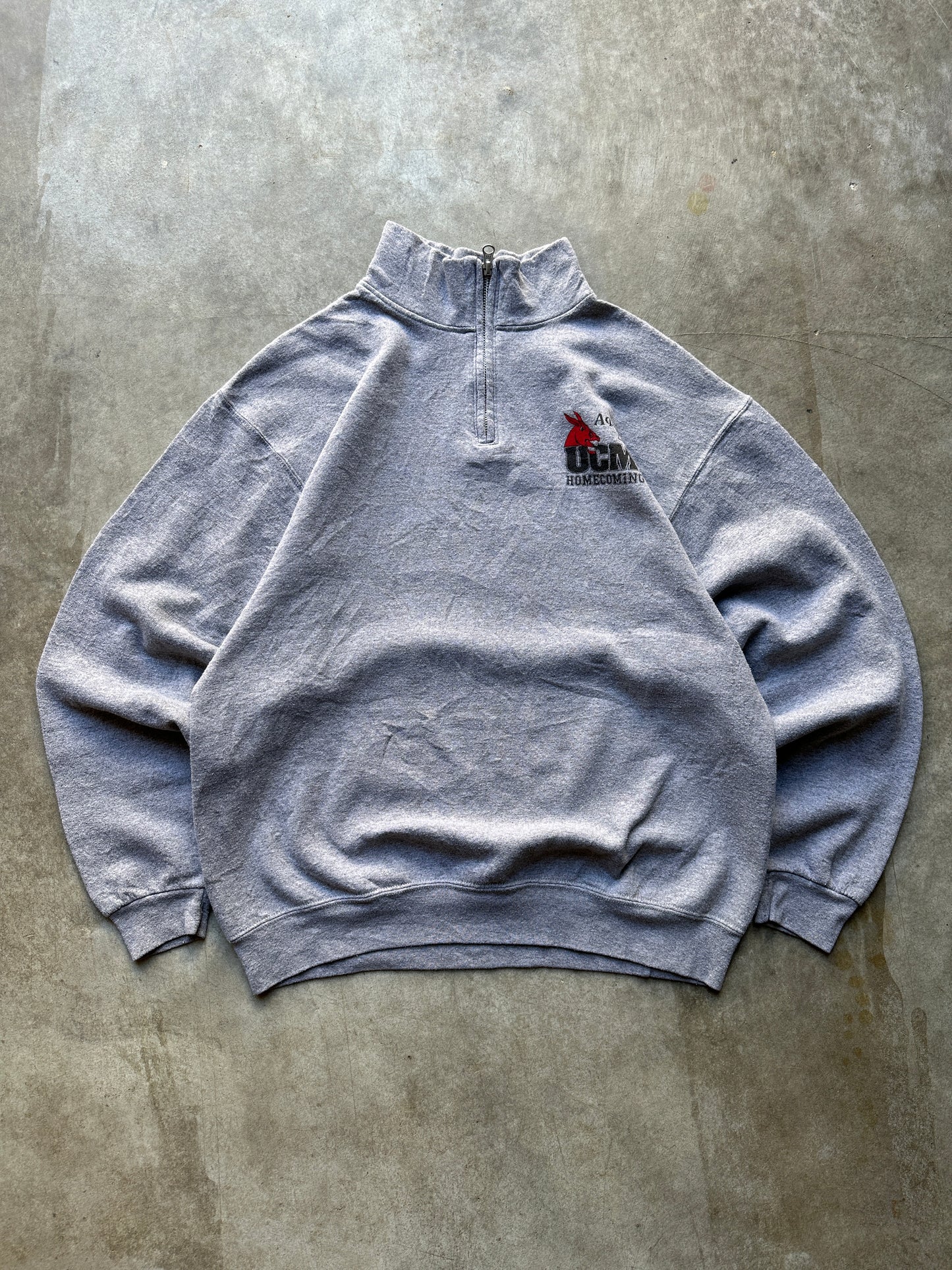 2000's UCM COLLEGE ZIP CREWNECK