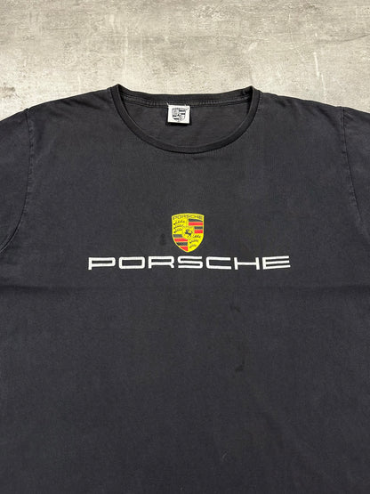 2000S “PORSCHE” BIG LOGO DISTRESSED TEE
