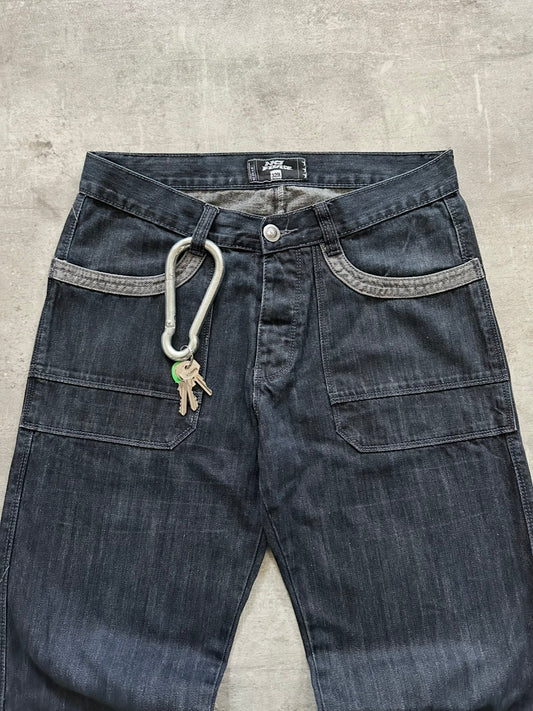 2000s NOFEAR HIP HOP DENIM W32