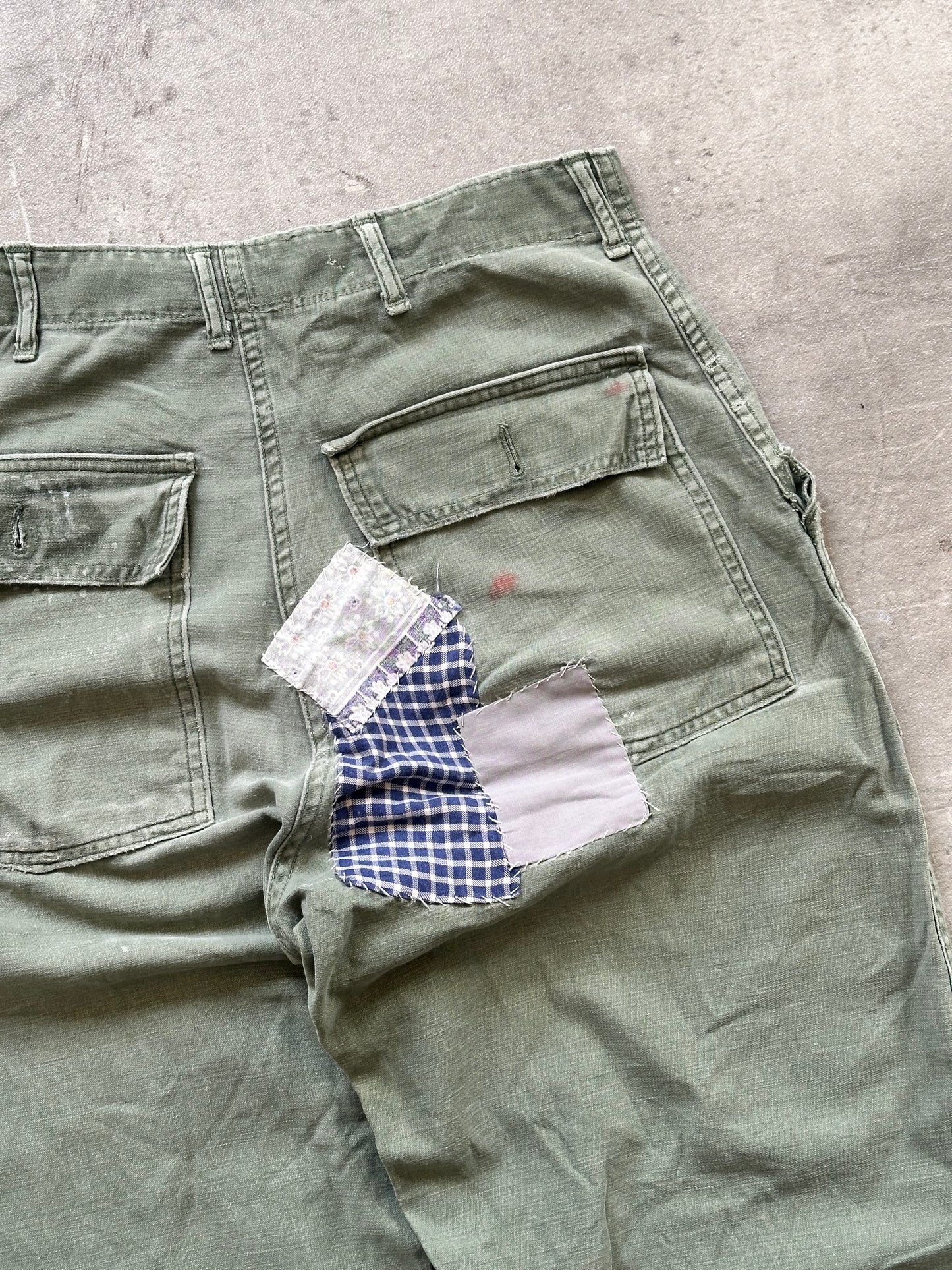 1970s US ARMY OG 107 TYPE 1 PANTS