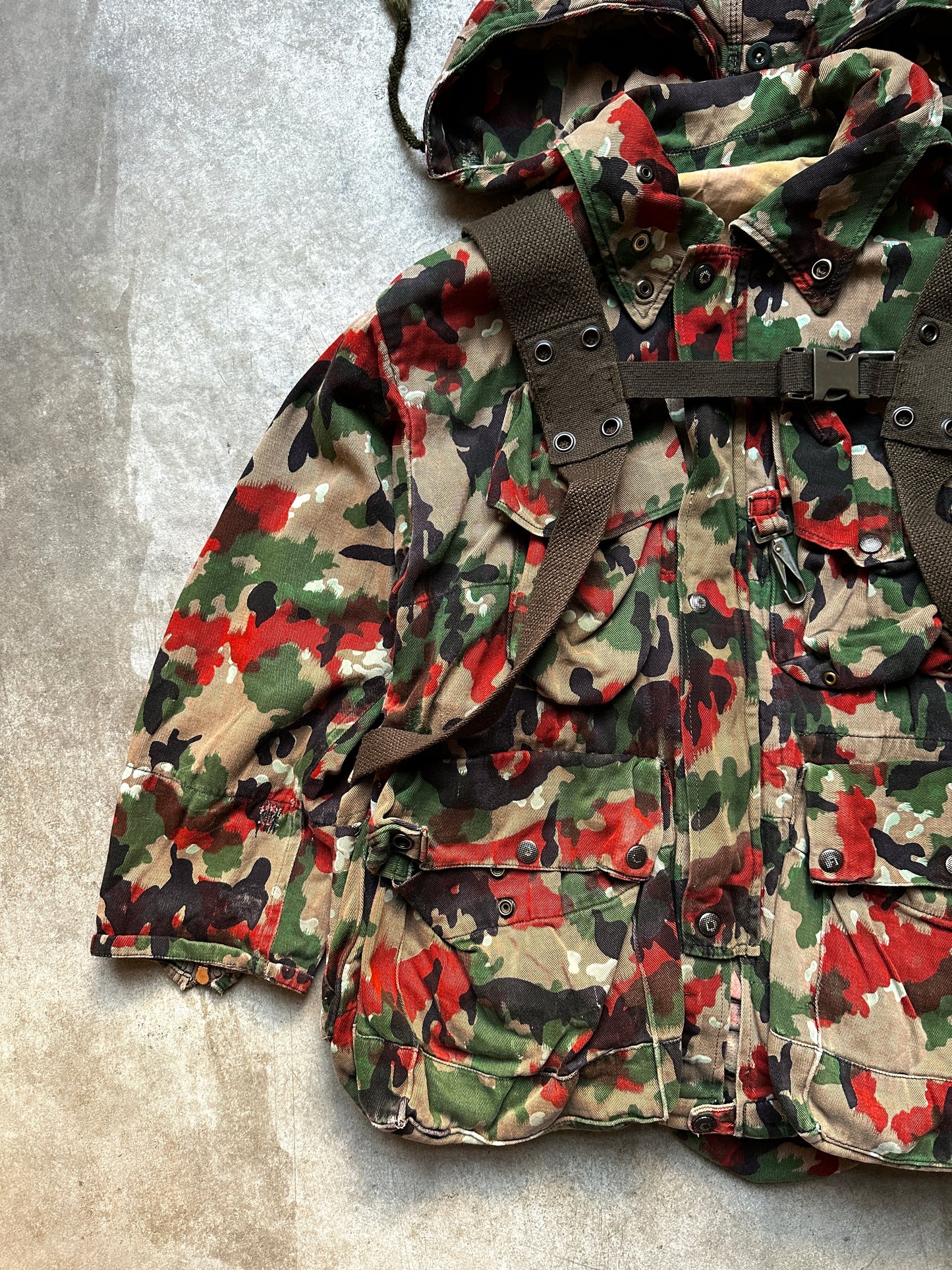 1980's M70 SWISS ARMY "ALPENFLAGE CAMO" JACKET