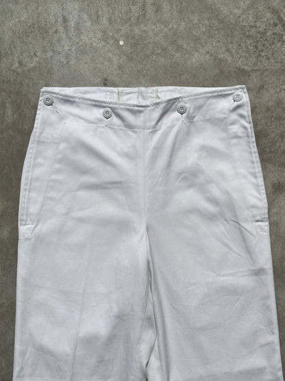 1992s GERMAN ARMY WHITE NAVY PANTS