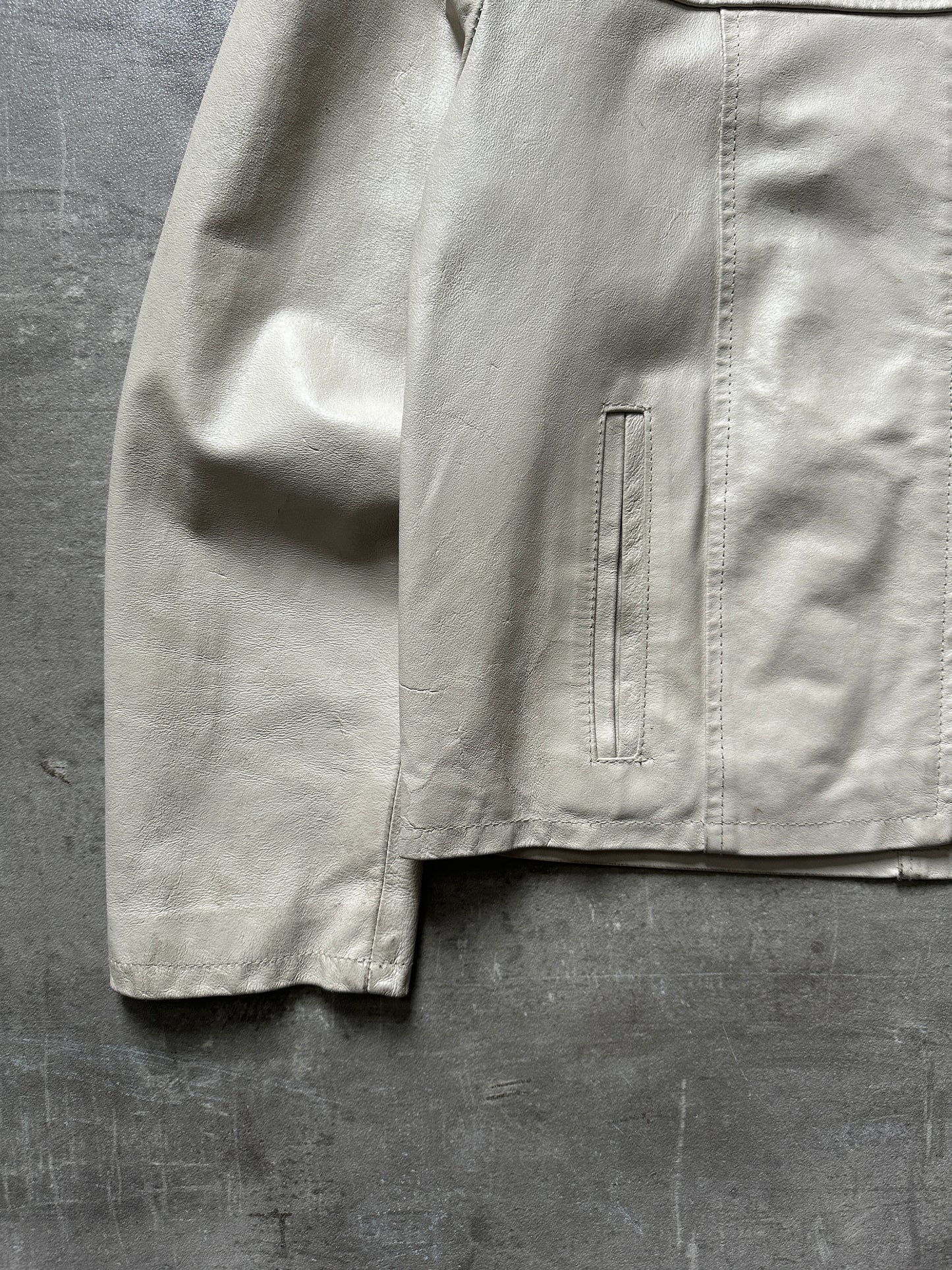 1990's "JOSIE" WHITE CROPPED JACKET