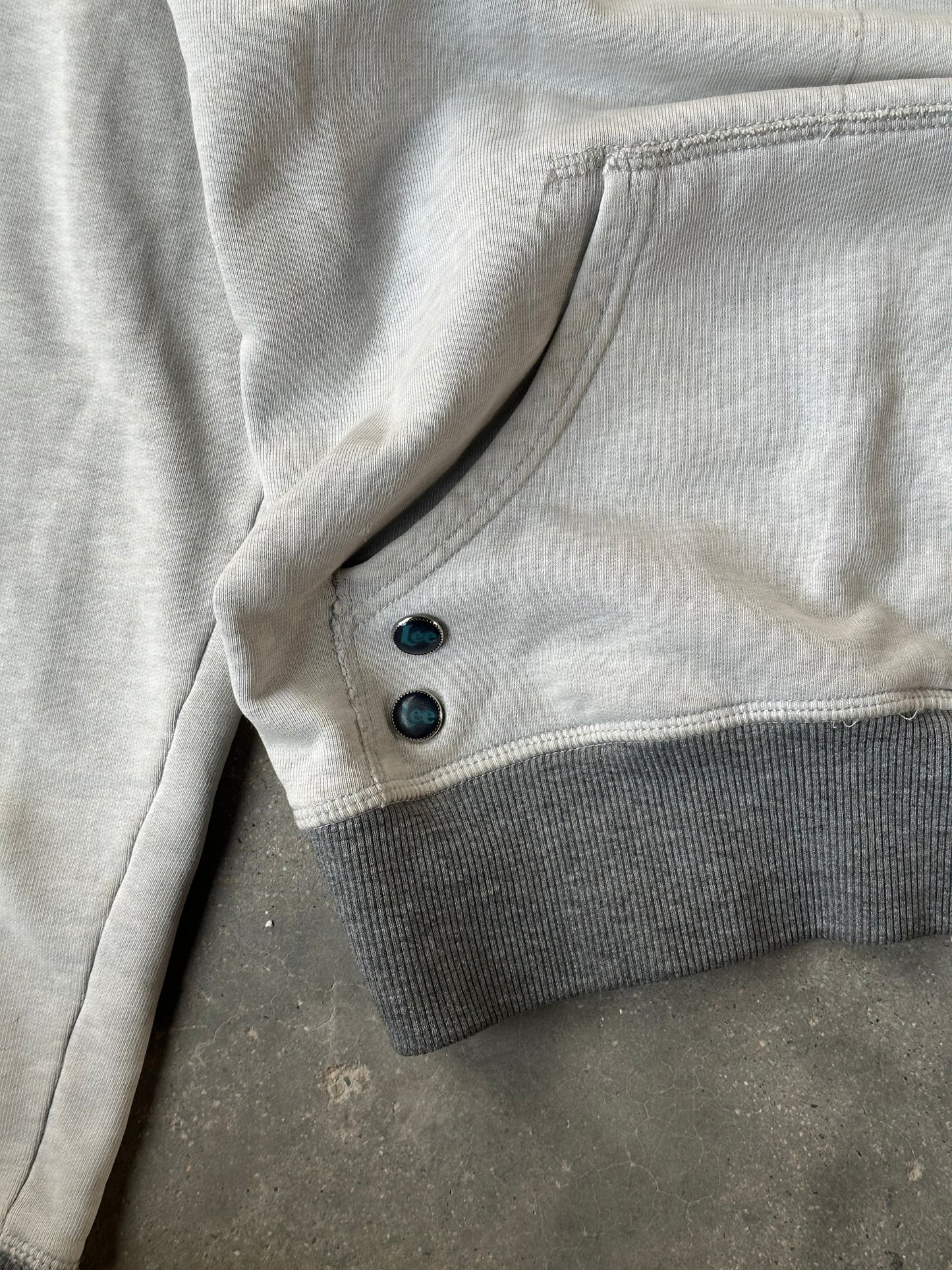 2000s LEE RIDER 3/4 ZIP HOODIE