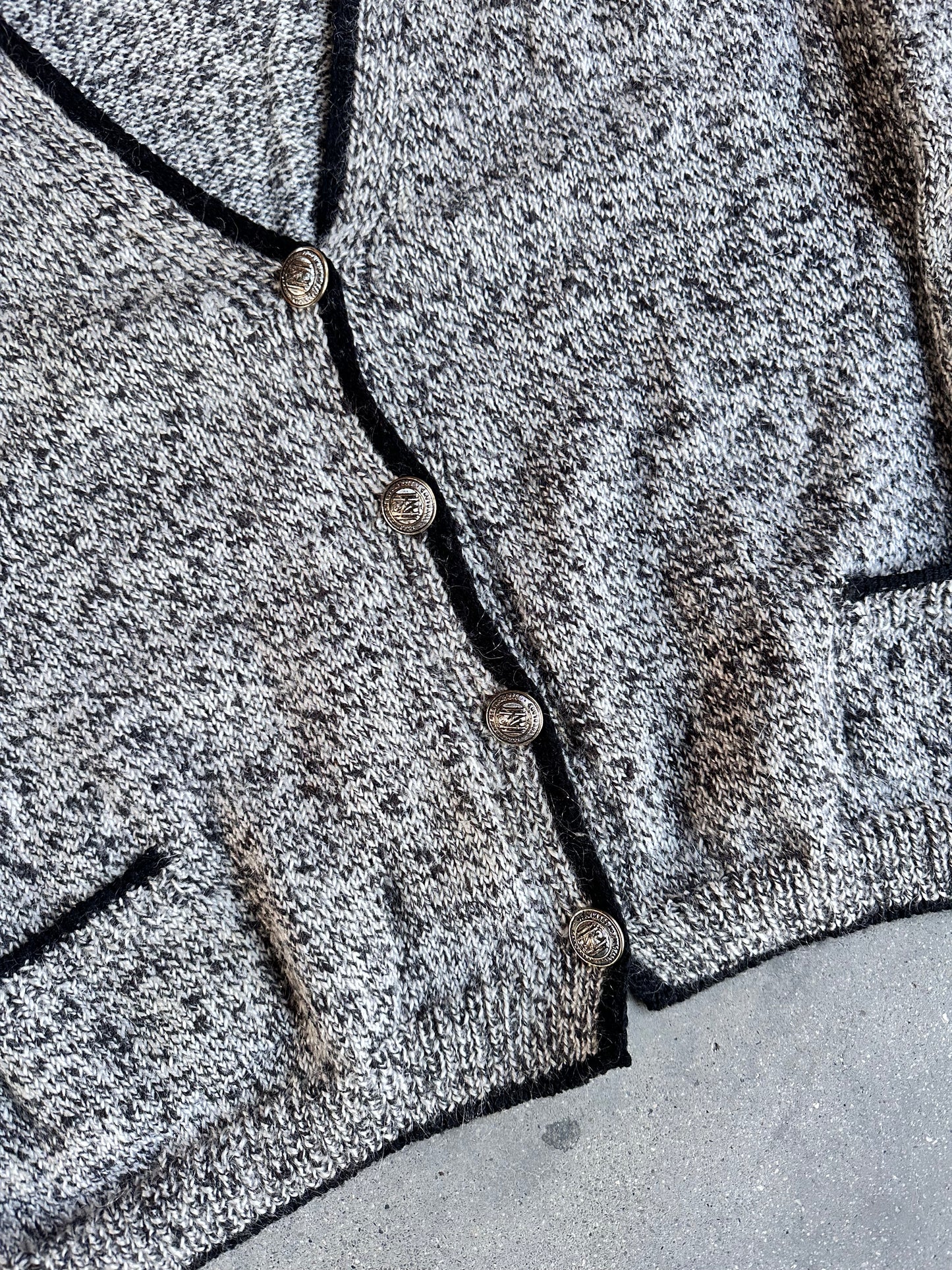 GIANNI VERSACE WOOL KNIT CARDIGAN