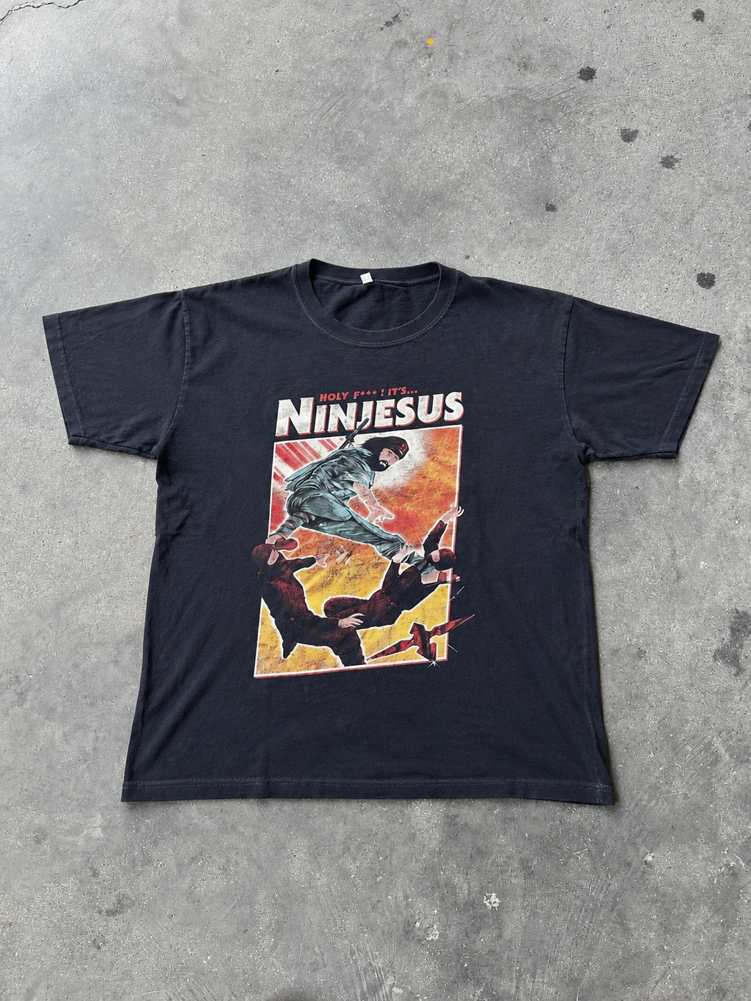 2000s "HOLY F** IT'S NINJESUS!" FUNNY TEE