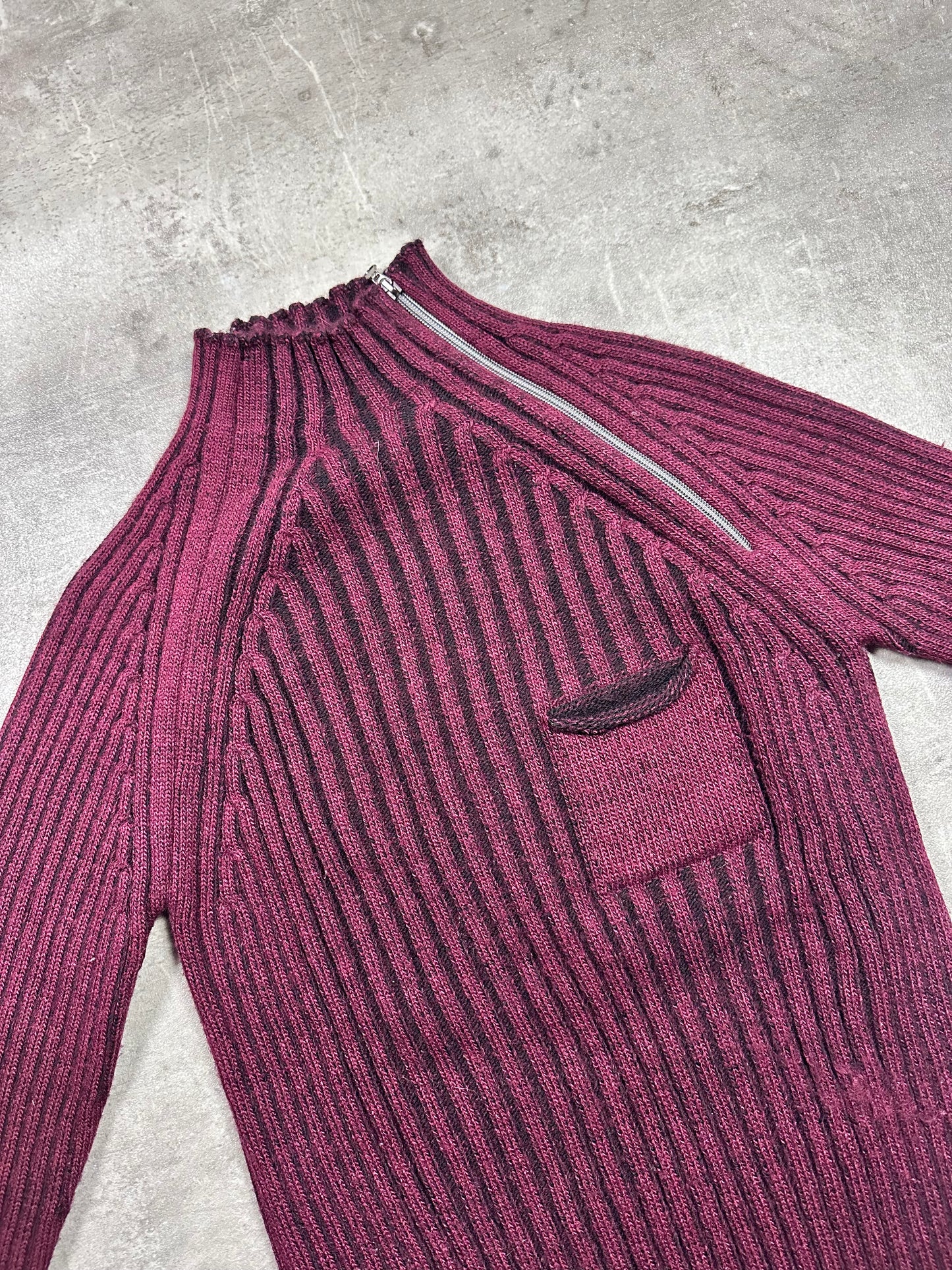 2000s NECK ZIP WOMAN SWEATER