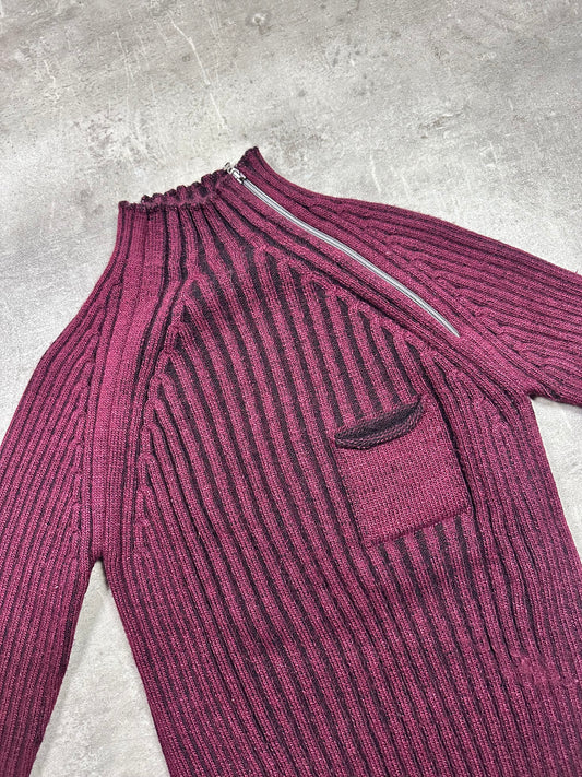 2000s NECK ZIP WOMAN SWEATER