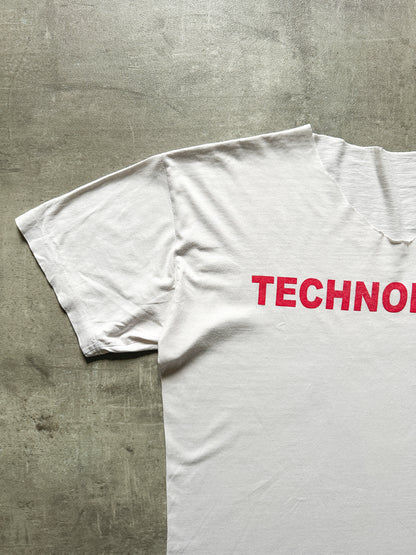 TECHNOKOLLA CROPPED NECK TEE