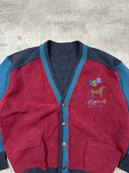 1990s KENTUCKY DERBY WOOL CARDIGAN