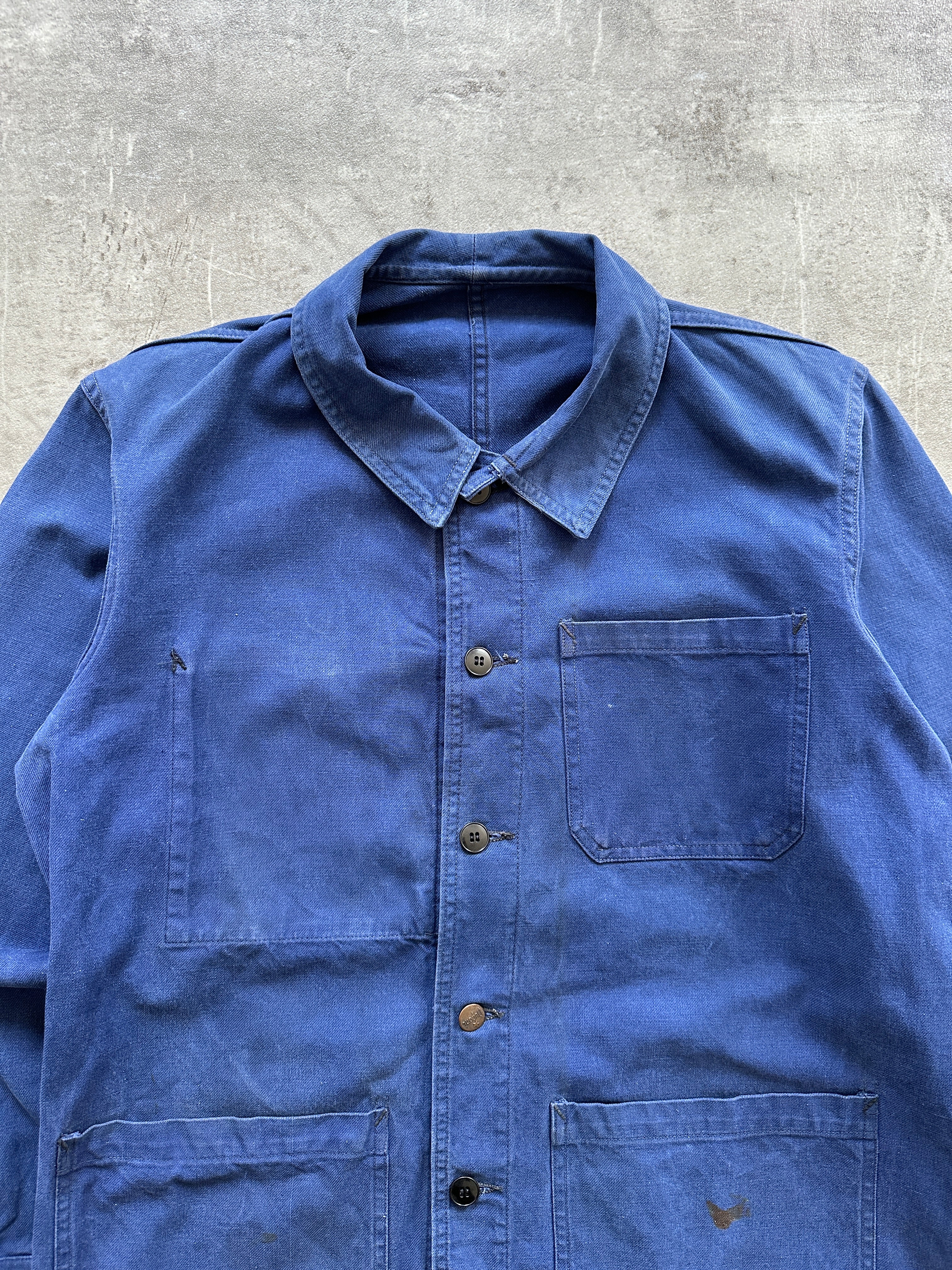 1950's BLEU FRENCH WORK JACKET | 4C Global – 4C GLOBAL