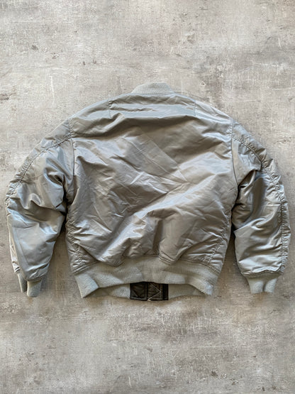 Y2K BLACK FLIGHT BOMBER JACKET