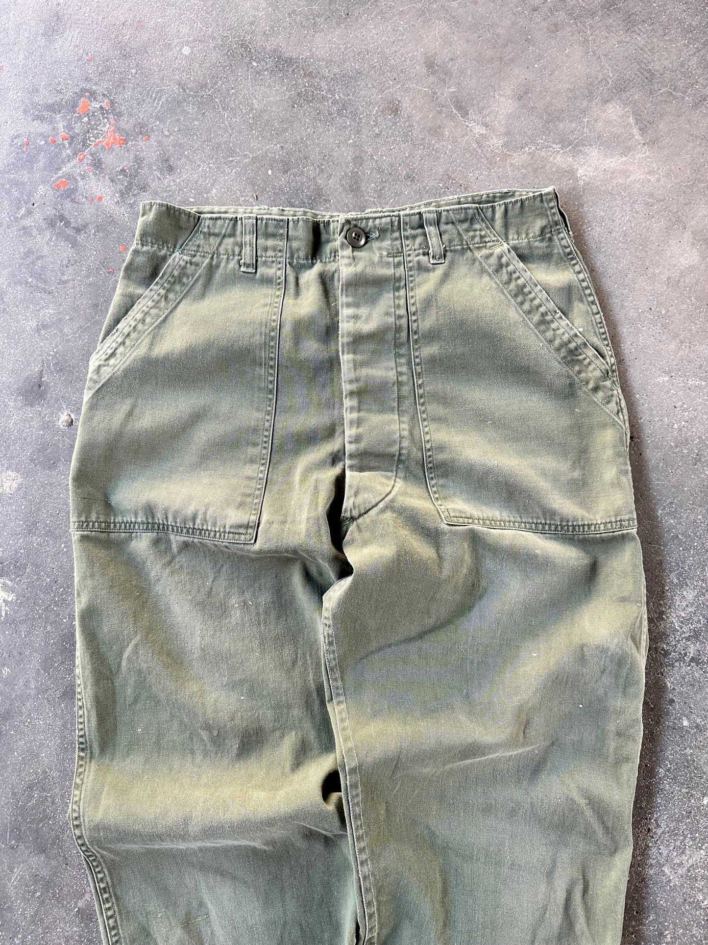 1970s US ARMY OG 107 TYPE 1 PANTS