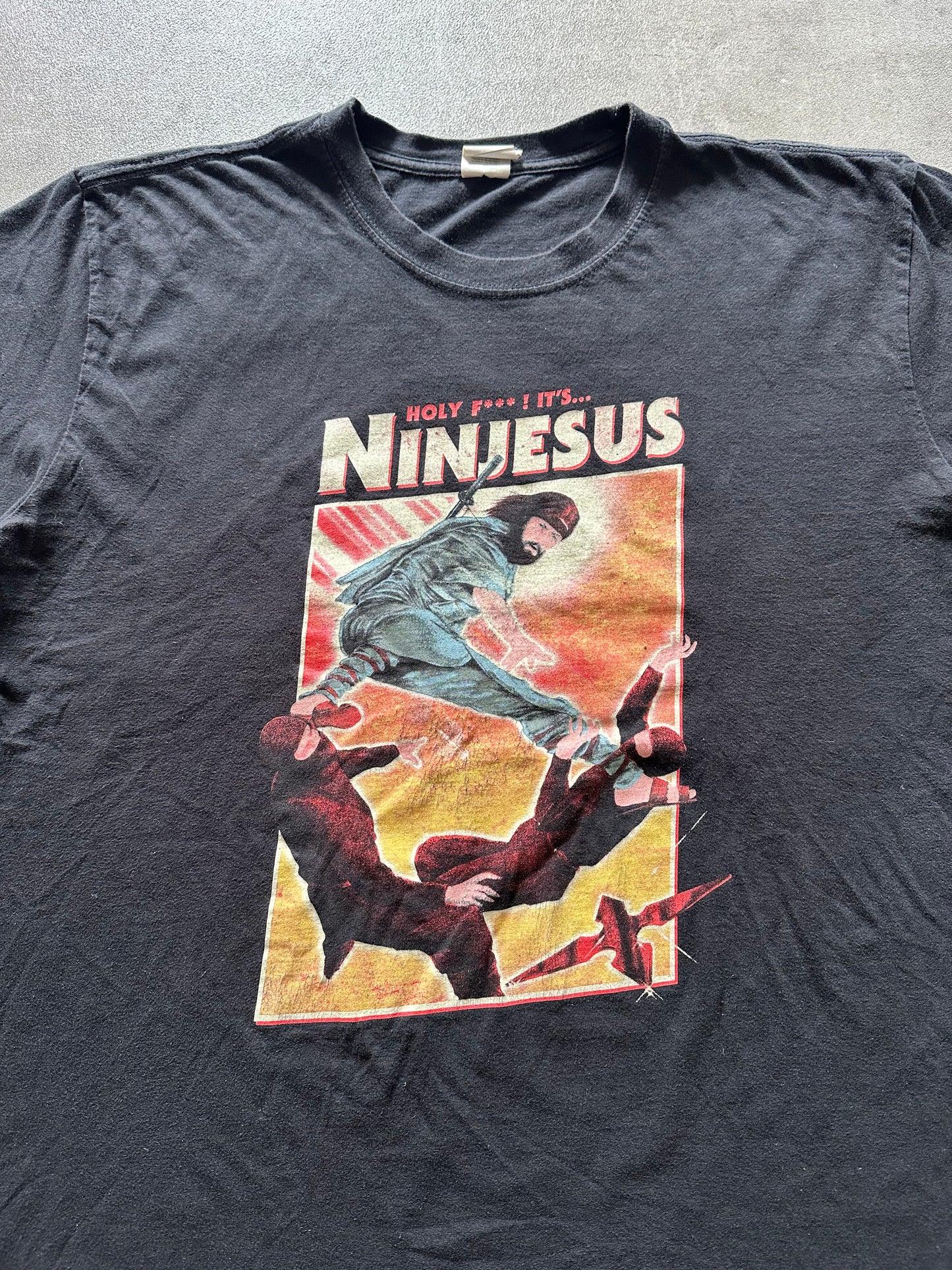 2000s "HOLY F** IT'S NINJESUS!" FUNNY TEE