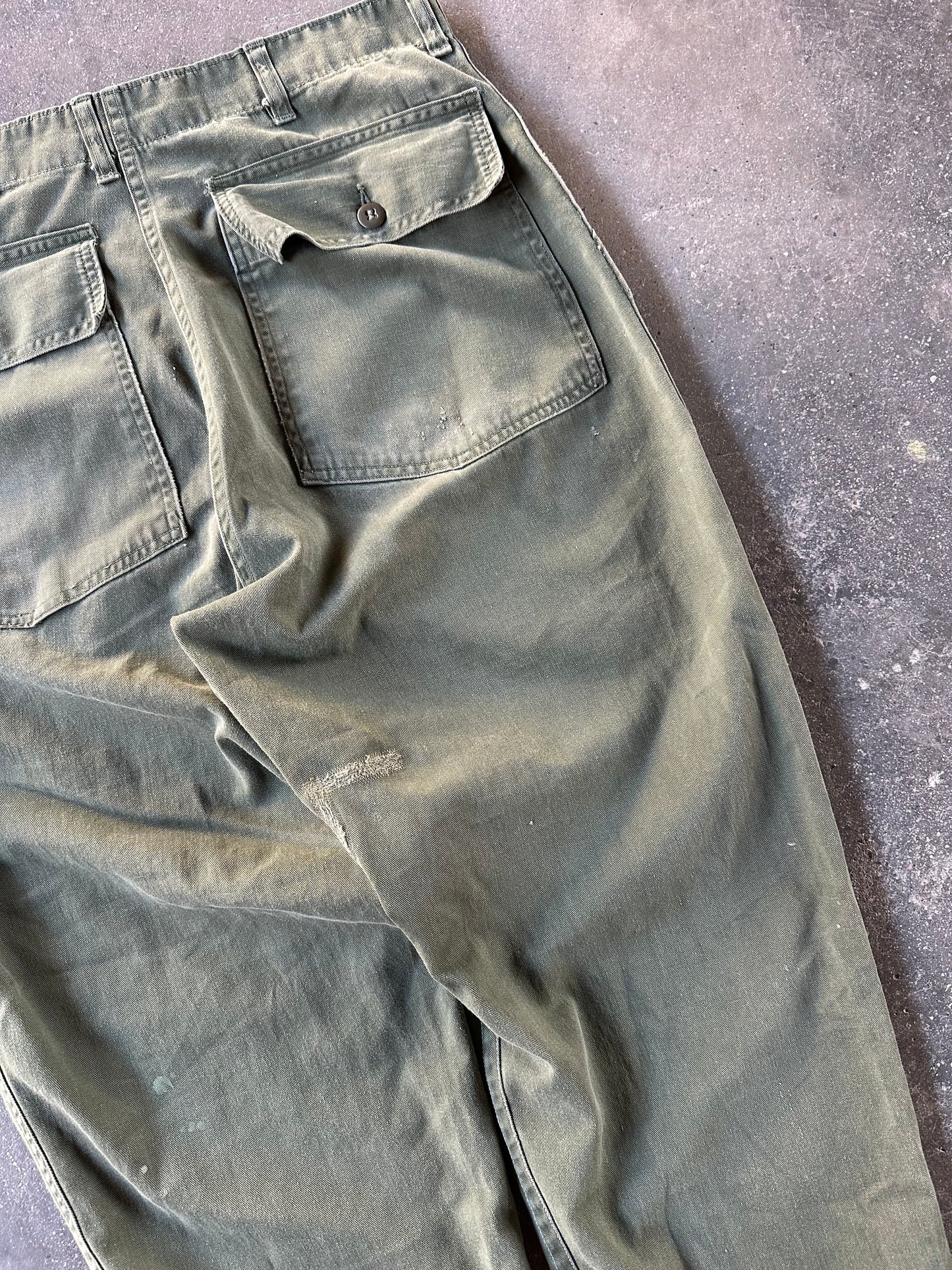 1970s US ARMY OG 107 TYPE 1 PANTS