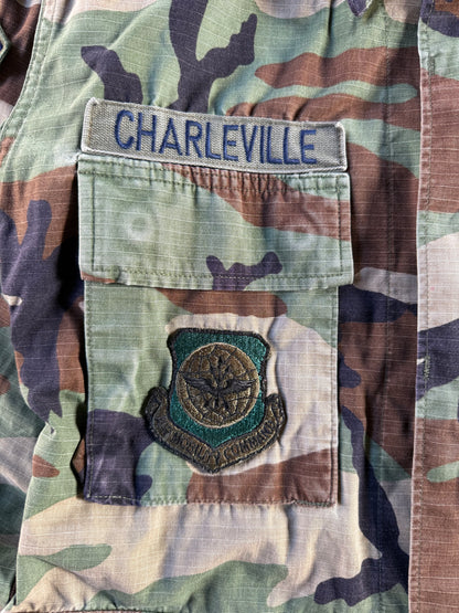 90's U.S. AIR FORCE BDU WOODLAND SHIRT
