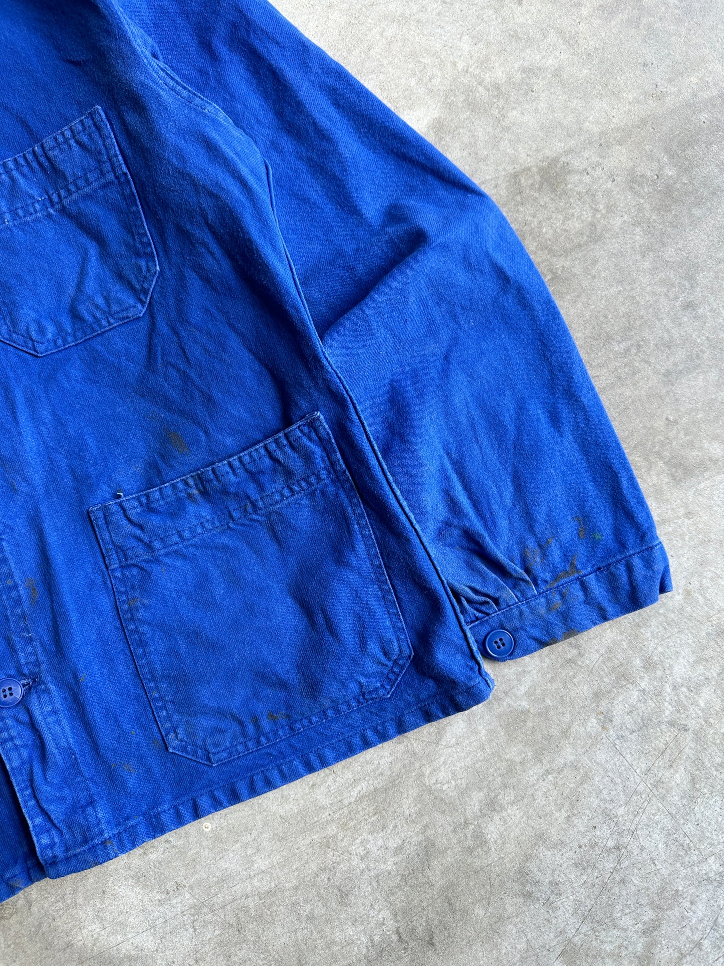 1980s BLEU FRENCH WORK JACKET