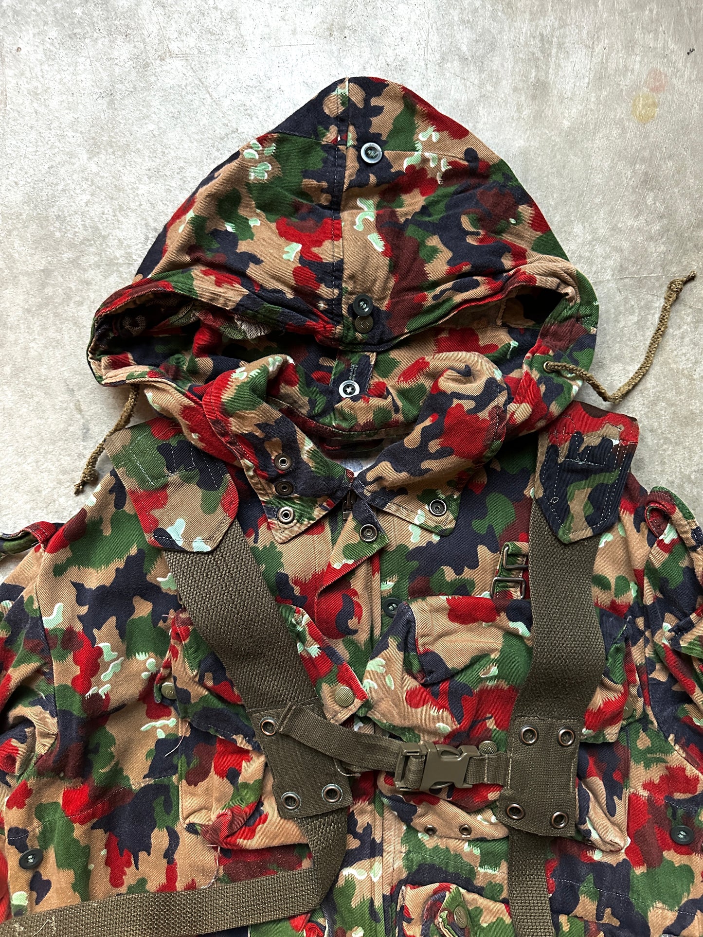 1980's M70 SWISS ARMY "ALPENFLAGE CAMO" JACKET