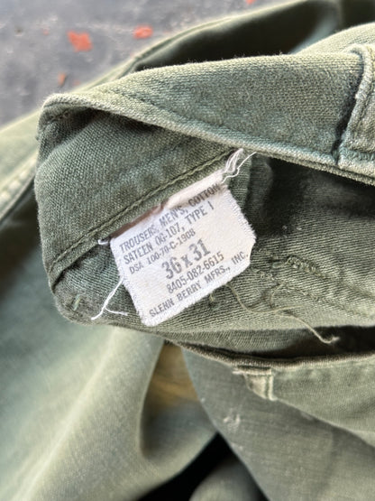 1970s US ARMY OG 107 TYPE 1 PANTS