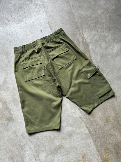 VINTAGE GREEN CAMO SHORTS